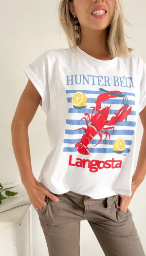Remera Amplia Manga Rebatible Langosta